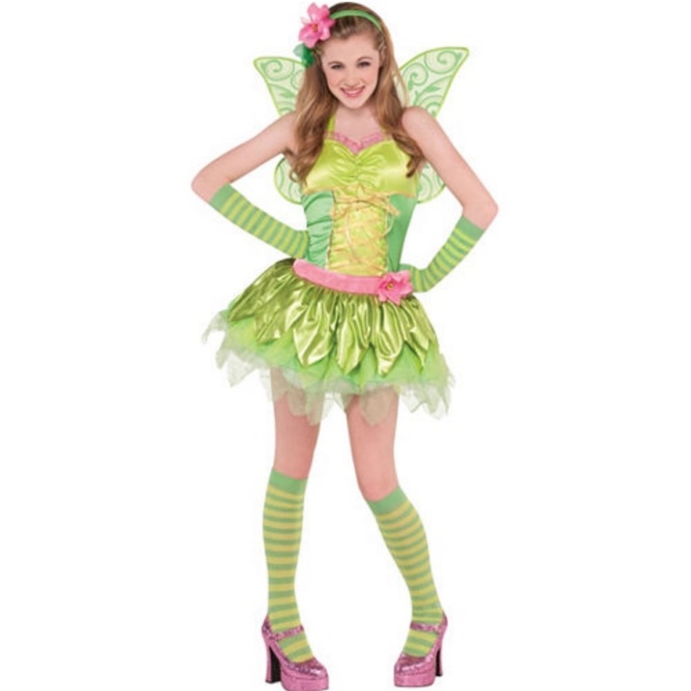 Costumes USA Disney Fairies Tinker Bell 7 Piece Costume